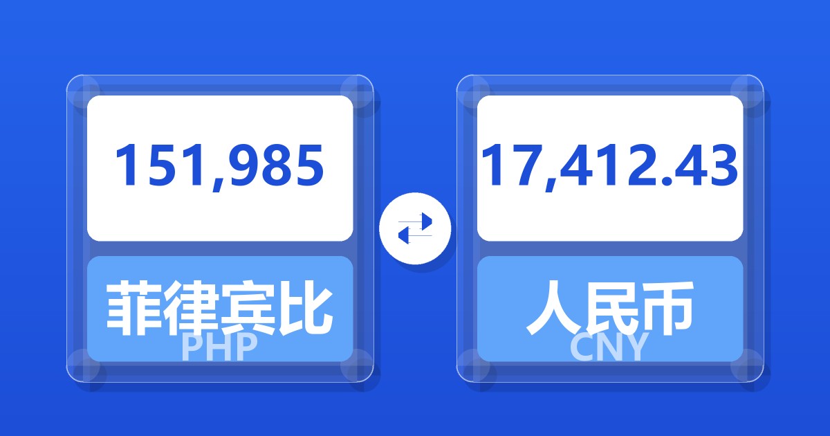 151,985菲律宾比索兑人民币