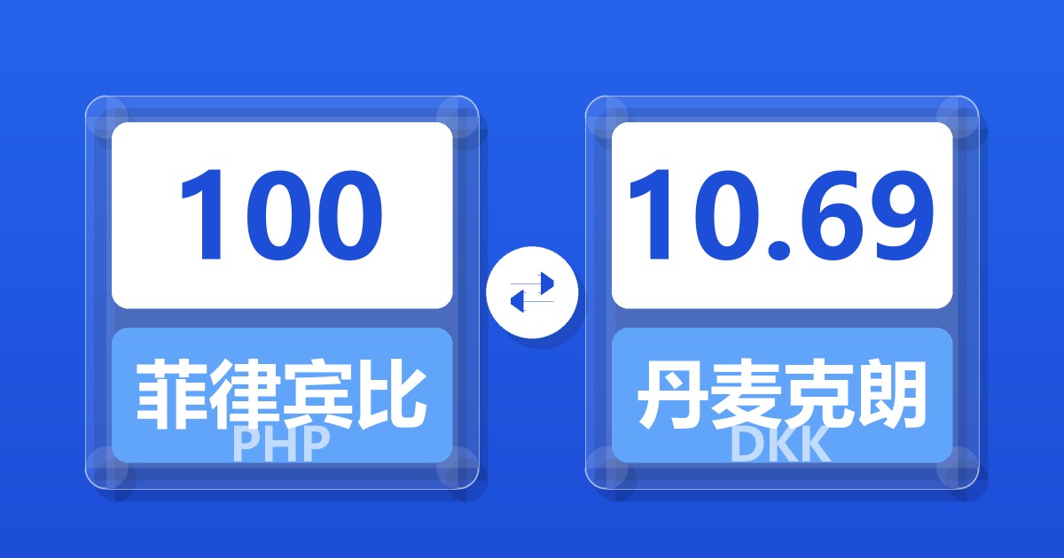 100菲律宾比索兑丹麦克朗