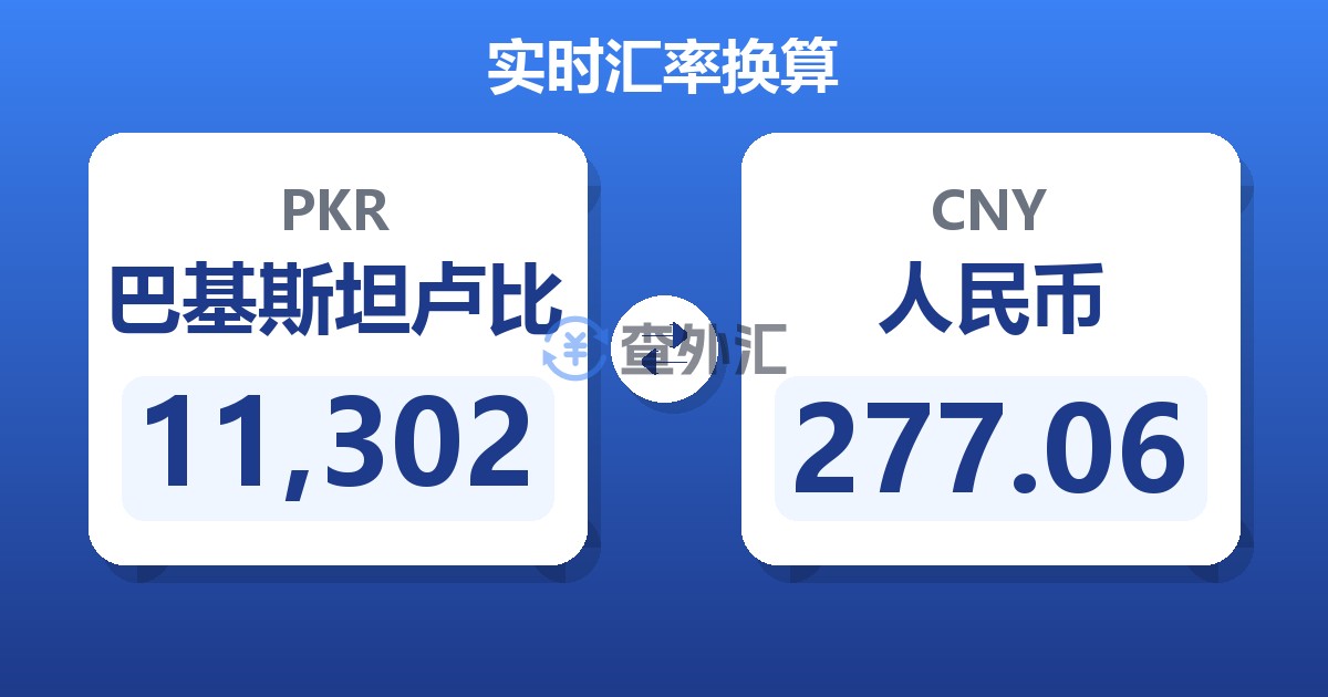 11,302巴基斯坦卢比兑人民币