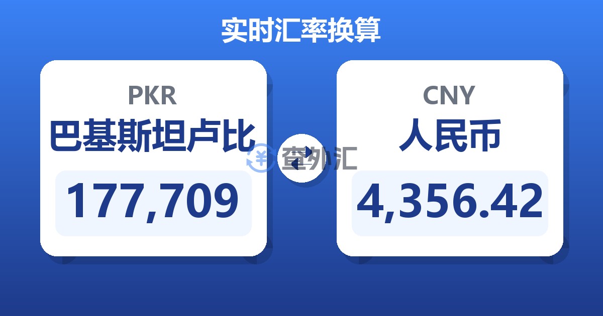 177,709巴基斯坦卢比兑人民币