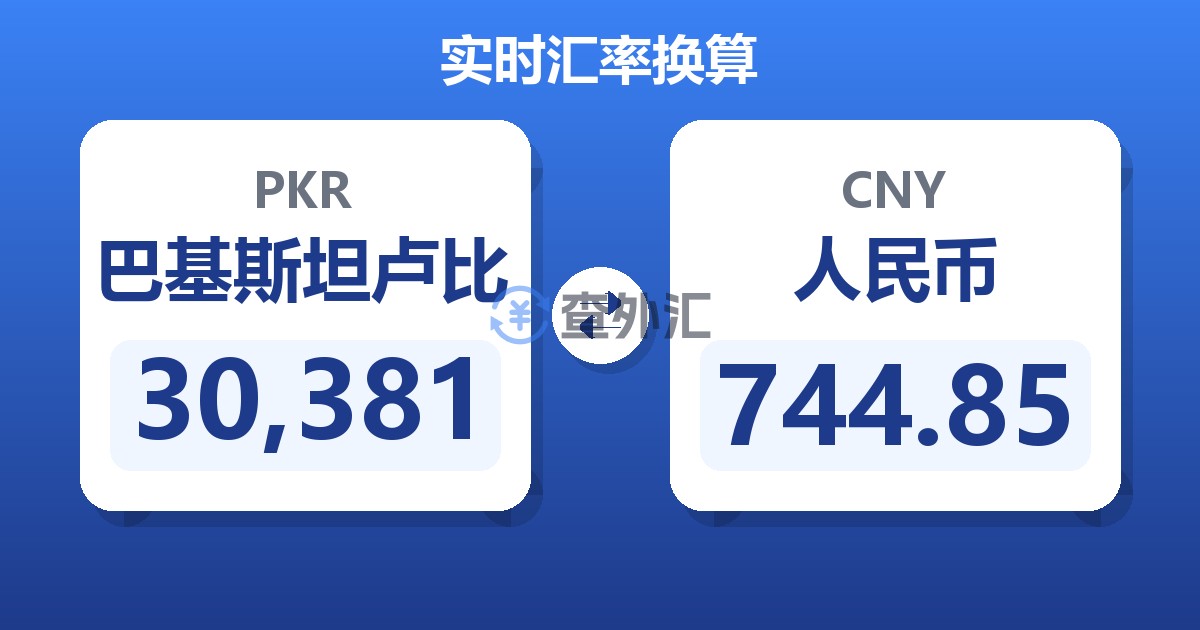 30,381巴基斯坦卢比兑人民币