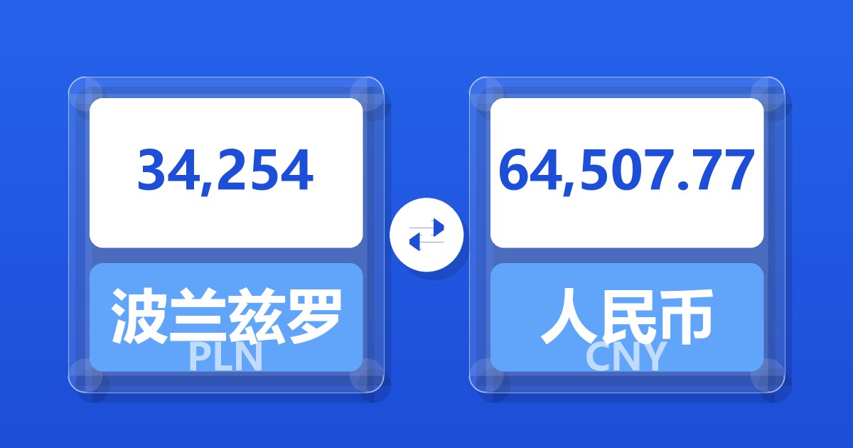 34,254波兰兹罗提兑人民币