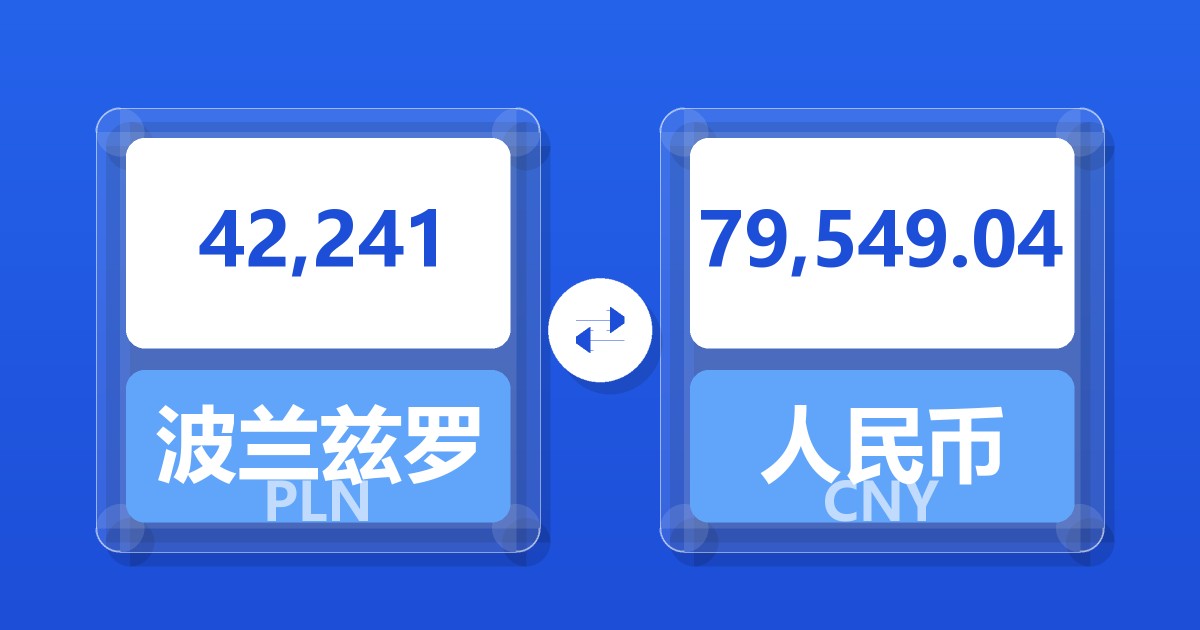 42,241波兰兹罗提兑人民币