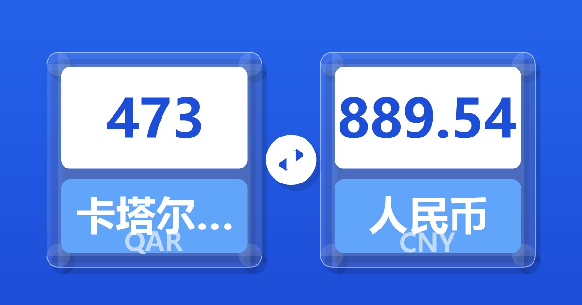 473卡塔尔里亚尔兑人民币