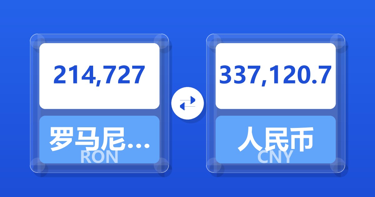 214,727罗马尼亚列伊兑人民币