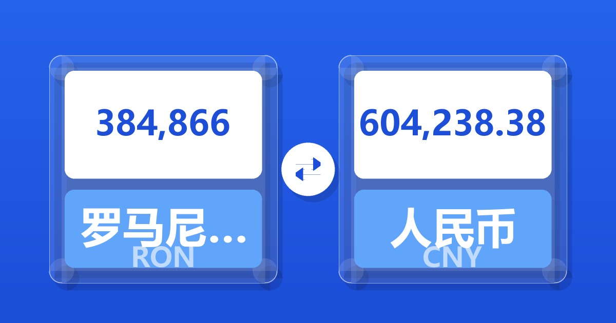 384,866罗马尼亚列伊兑人民币