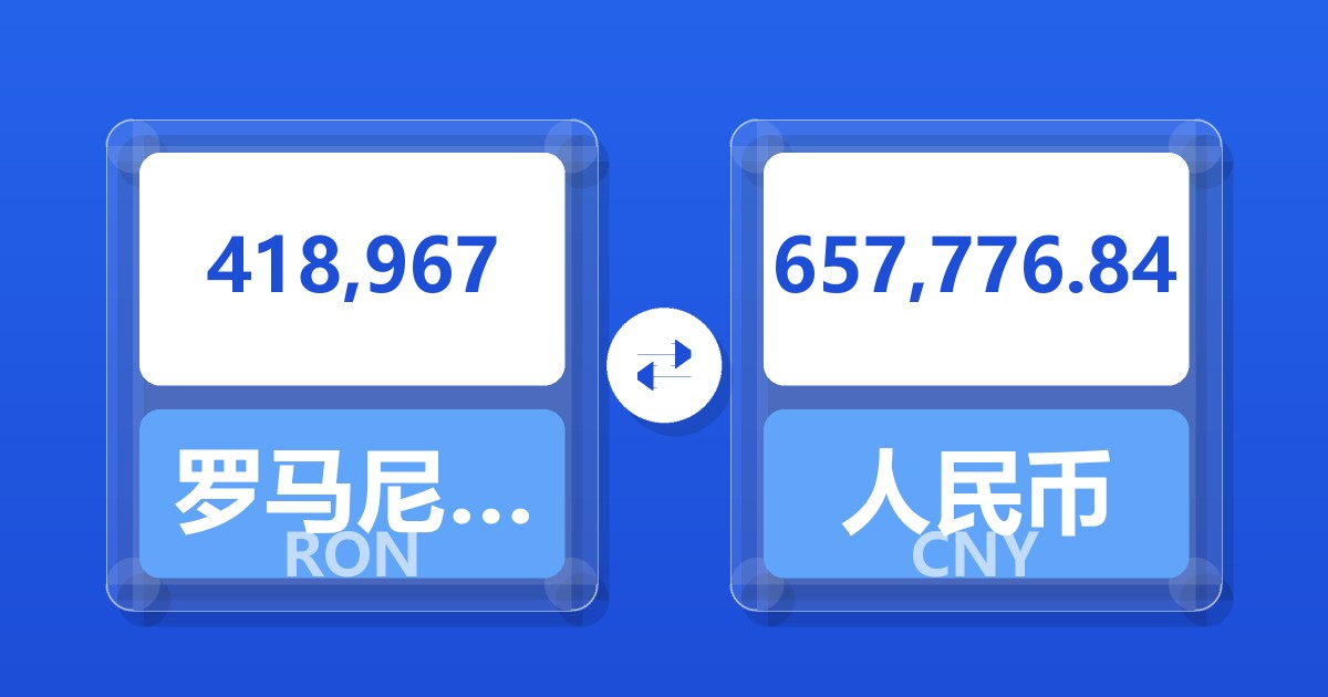 418,967罗马尼亚列伊兑人民币