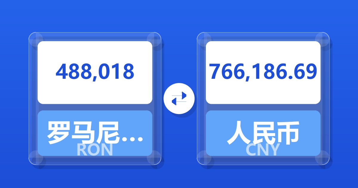 488,018罗马尼亚列伊兑人民币