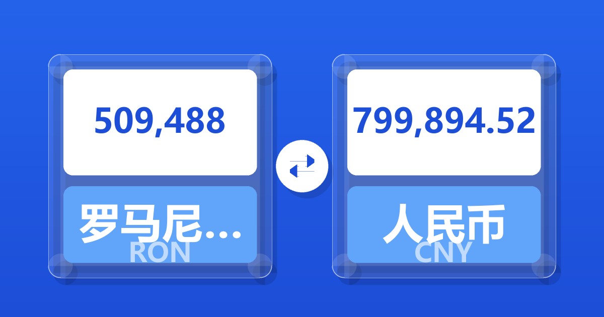 509,488罗马尼亚列伊兑人民币