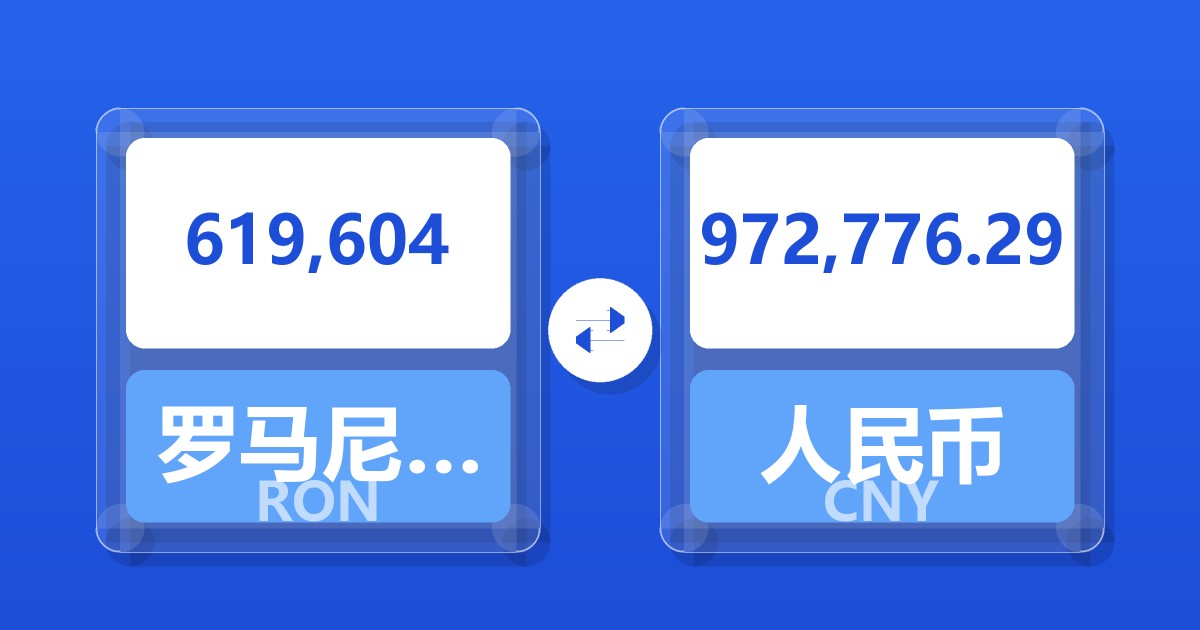 619,604罗马尼亚列伊兑人民币