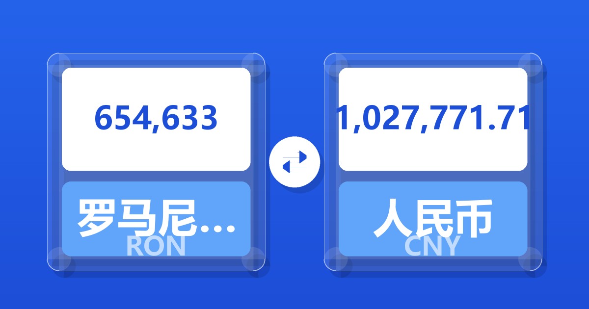 654,633罗马尼亚列伊兑人民币