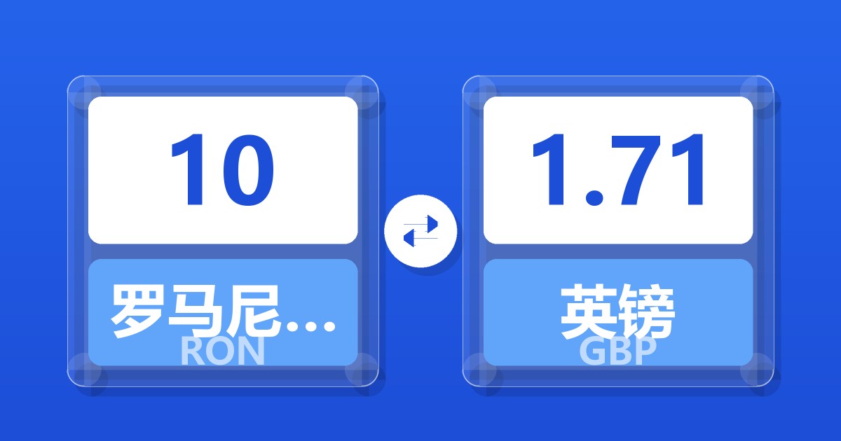10罗马尼亚列伊兑英镑