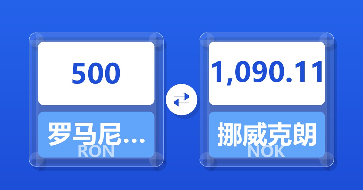 500罗马尼亚列伊兑挪威克朗
