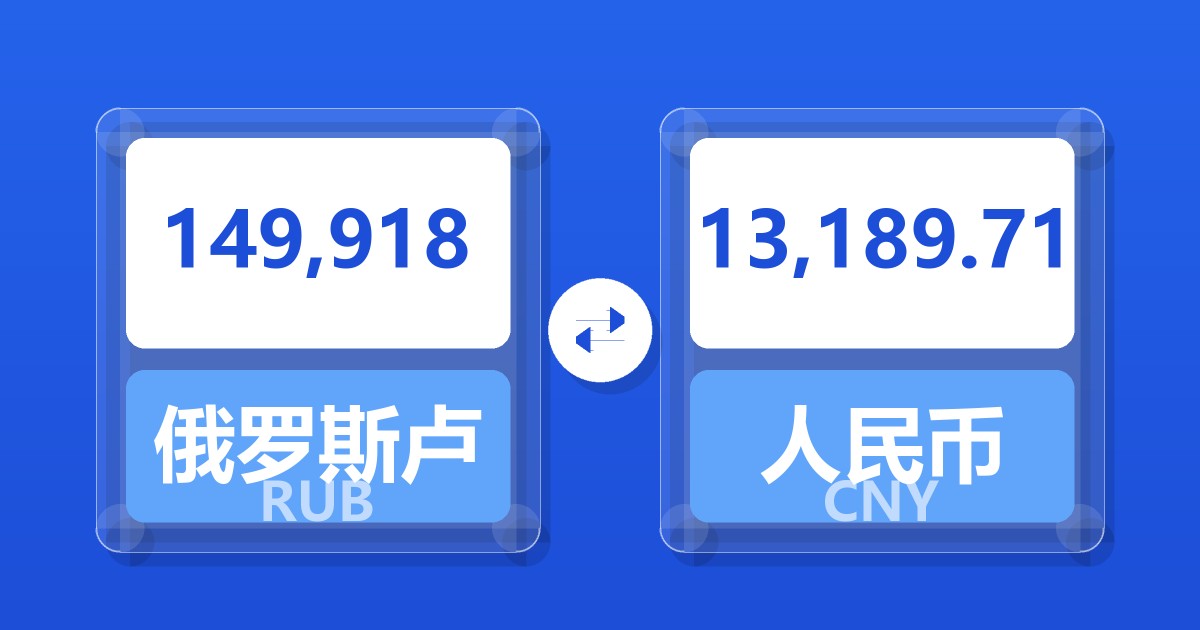 149,918俄罗斯卢布兑人民币