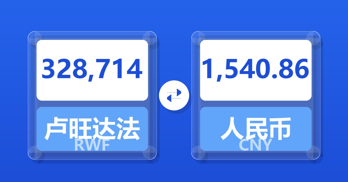 328,714卢旺达法郎兑人民币