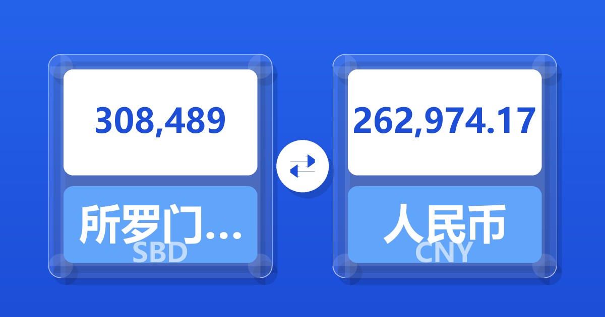 308,489所罗门群岛元兑人民币