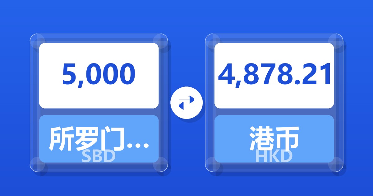 5,000所罗门群岛元兑港币
