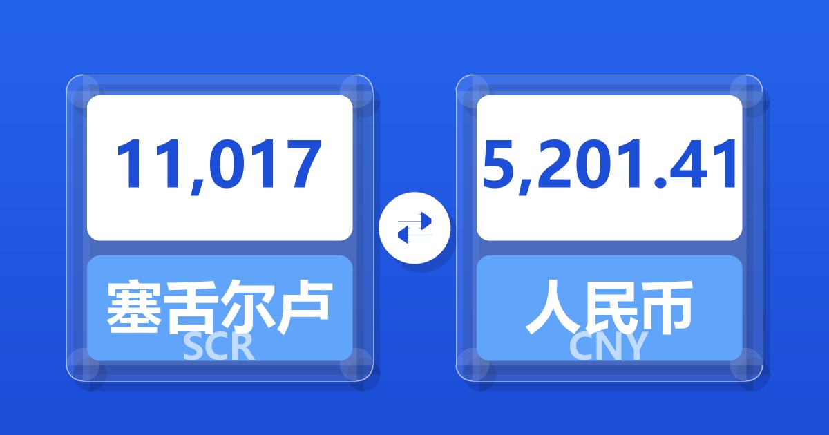 11,017塞舌尔卢比兑人民币