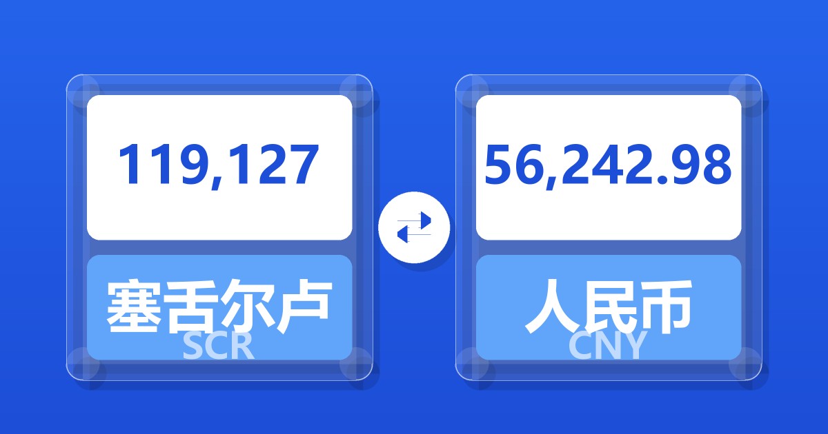 119,127塞舌尔卢比兑人民币