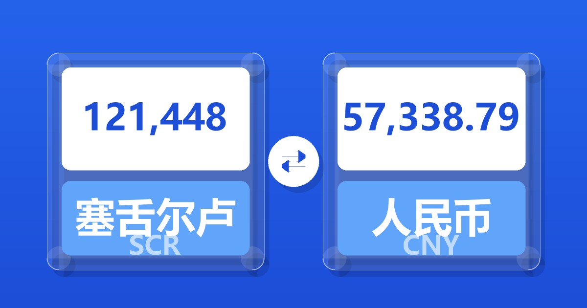 121,448塞舌尔卢比兑人民币