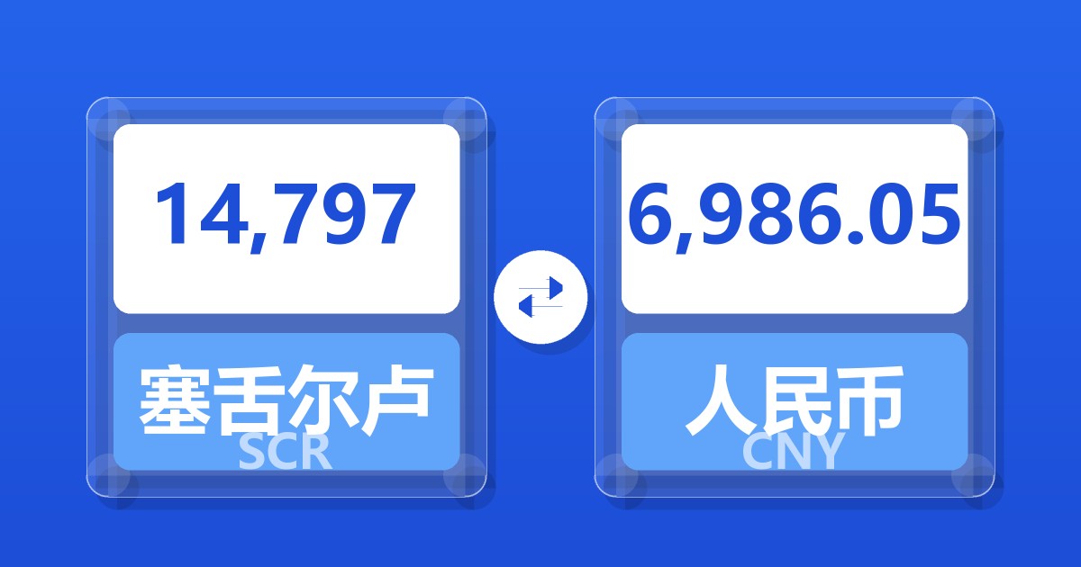 14,797塞舌尔卢比兑人民币