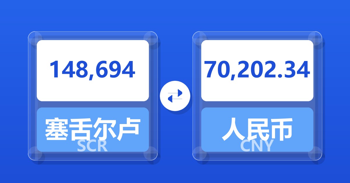 148,694塞舌尔卢比兑人民币