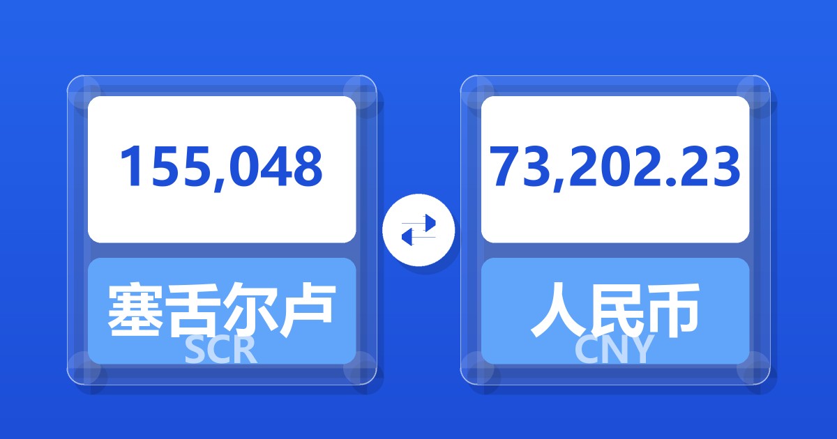 155,048塞舌尔卢比兑人民币