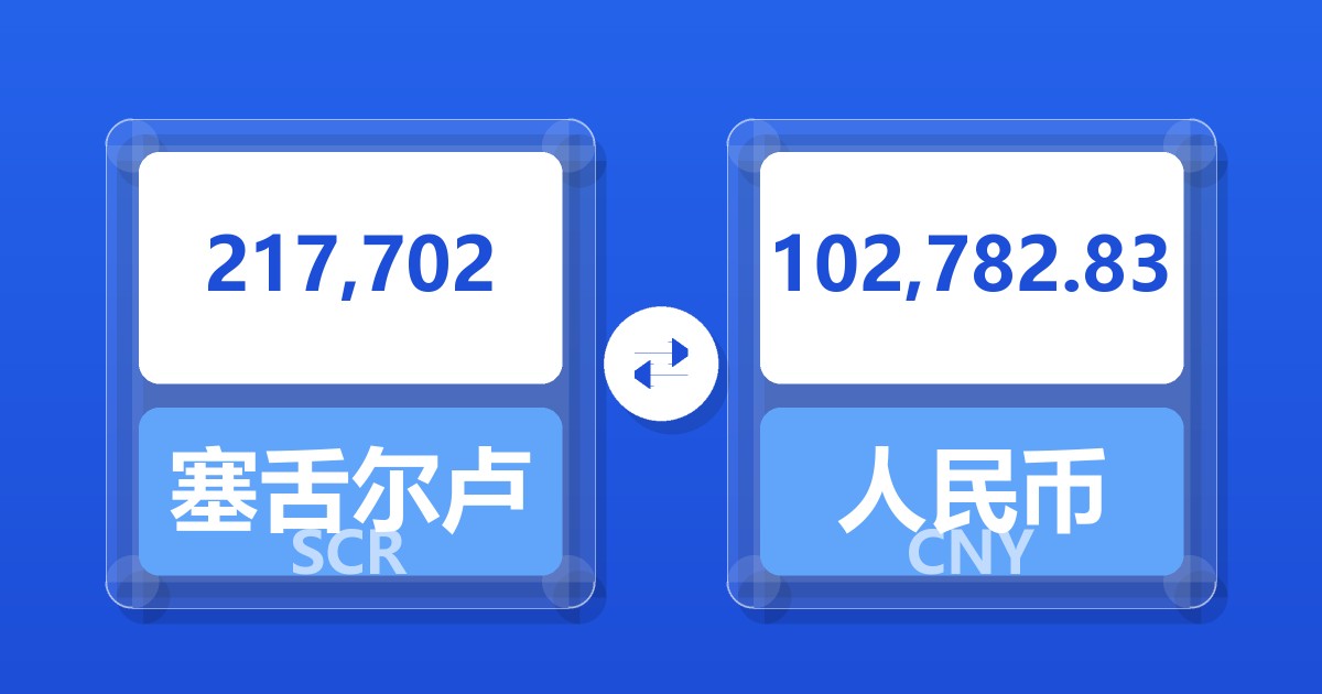 217,702塞舌尔卢比兑人民币