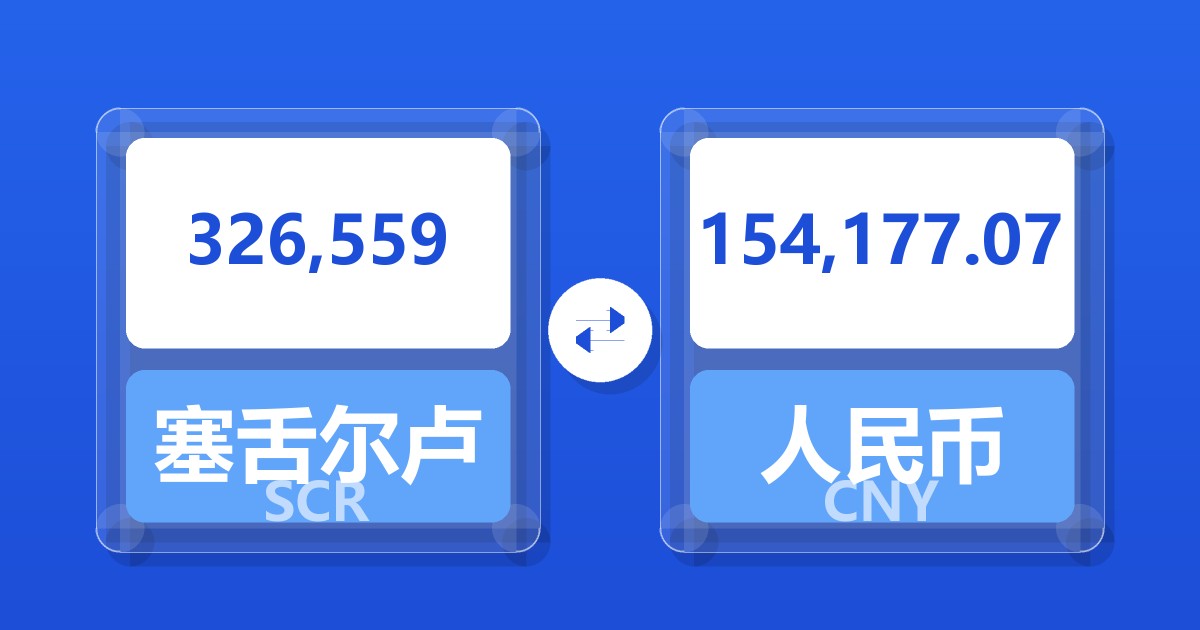 326,559塞舌尔卢比兑人民币