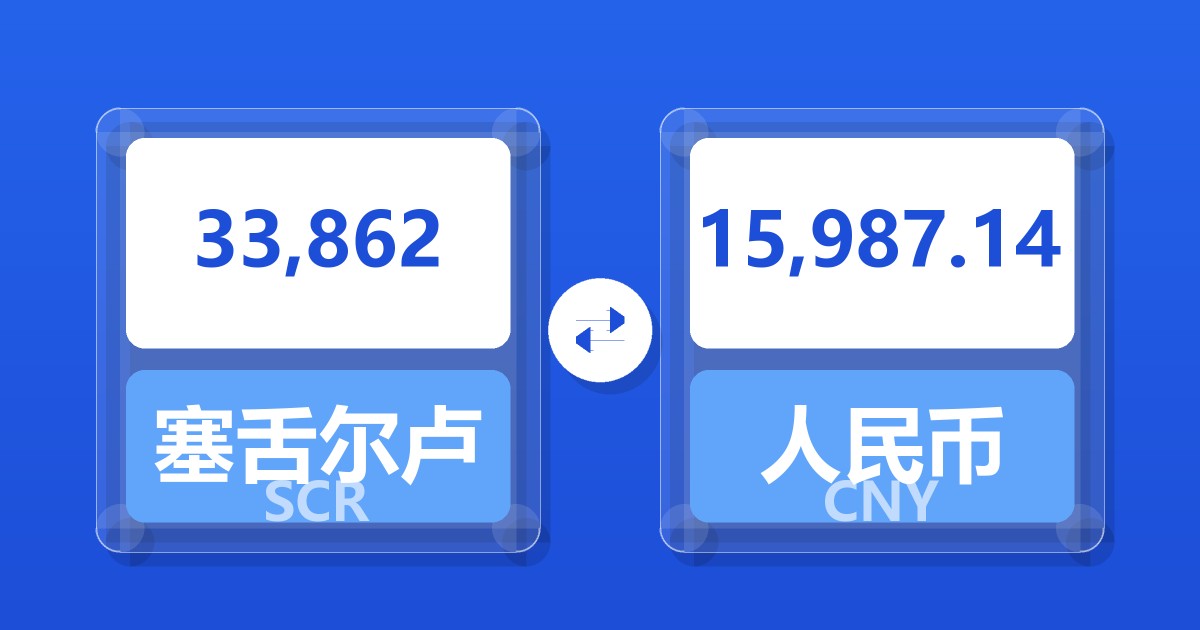 33,862塞舌尔卢比兑人民币