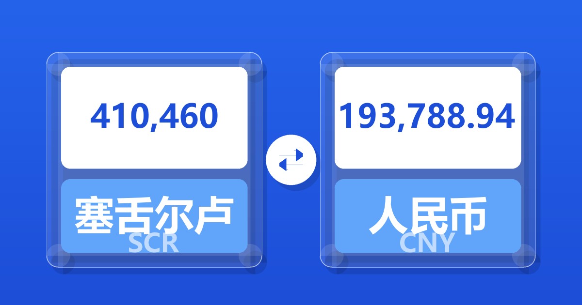 410,460塞舌尔卢比兑人民币
