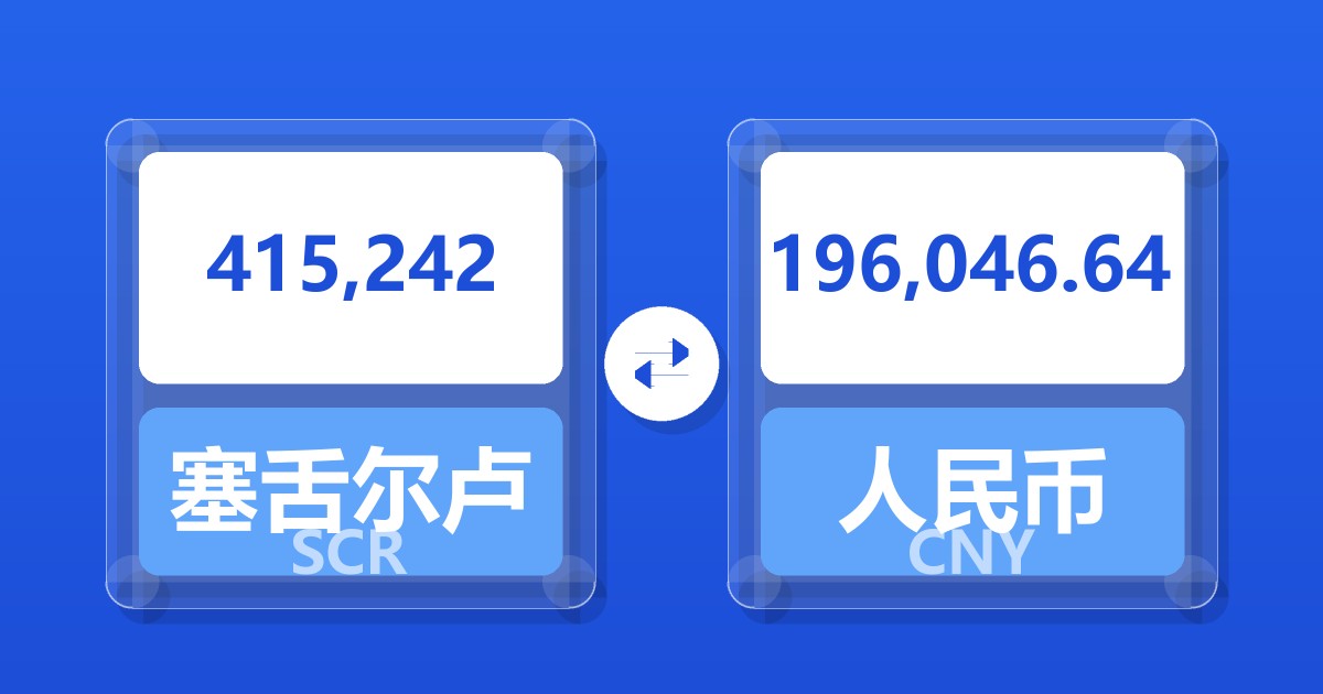 415,242塞舌尔卢比兑人民币