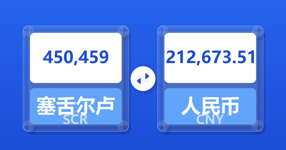 450,459塞舌尔卢比兑人民币