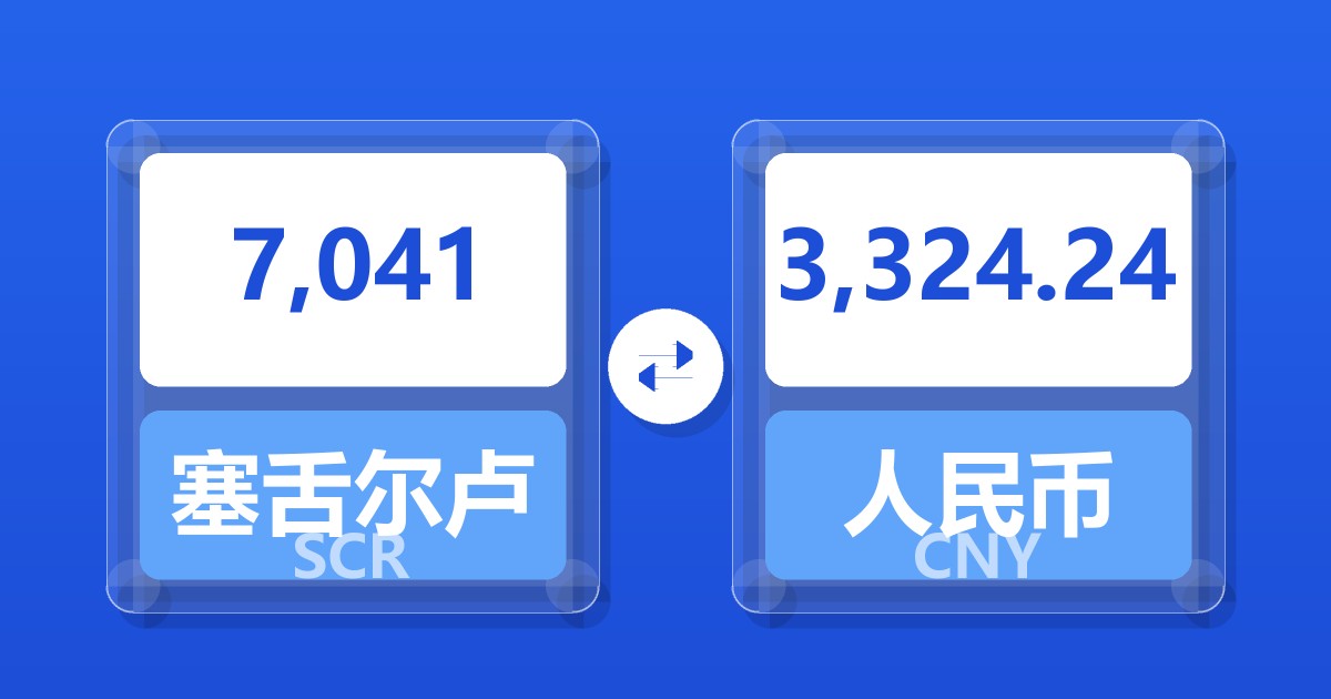 7,041塞舌尔卢比兑人民币