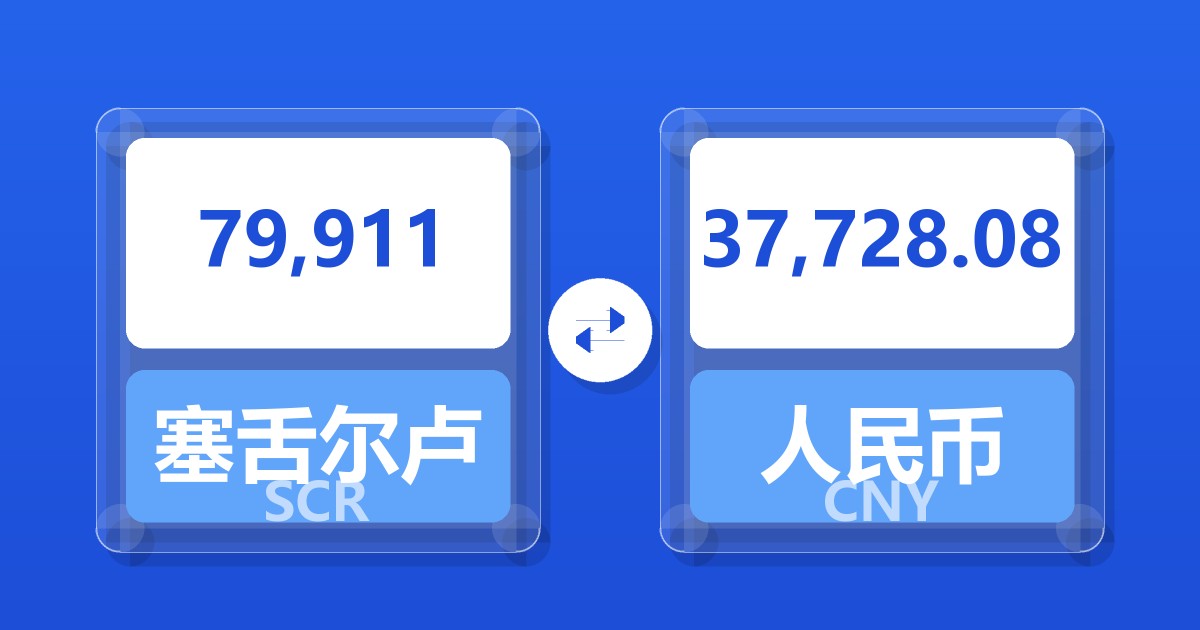 79,911塞舌尔卢比兑人民币