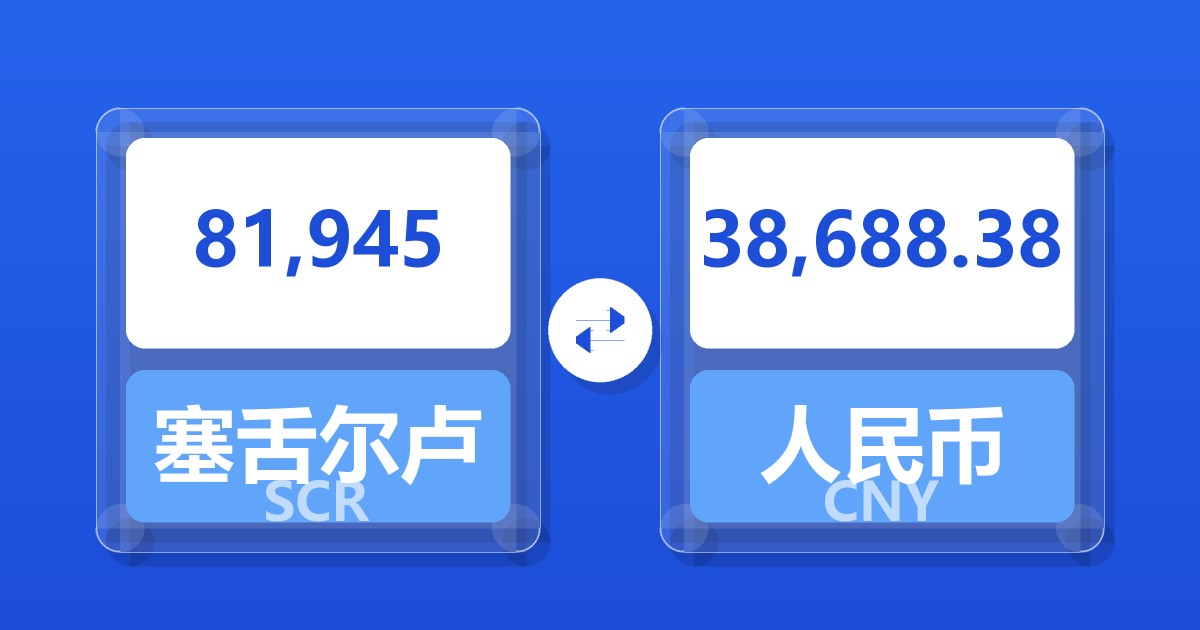 81,945塞舌尔卢比兑人民币