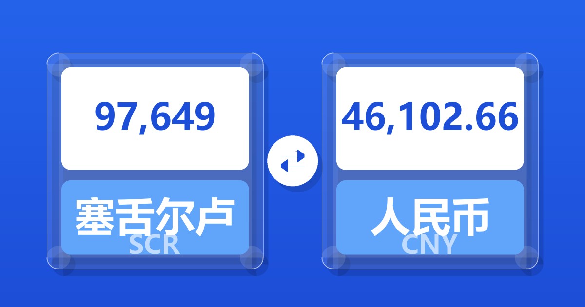 97,649塞舌尔卢比兑人民币