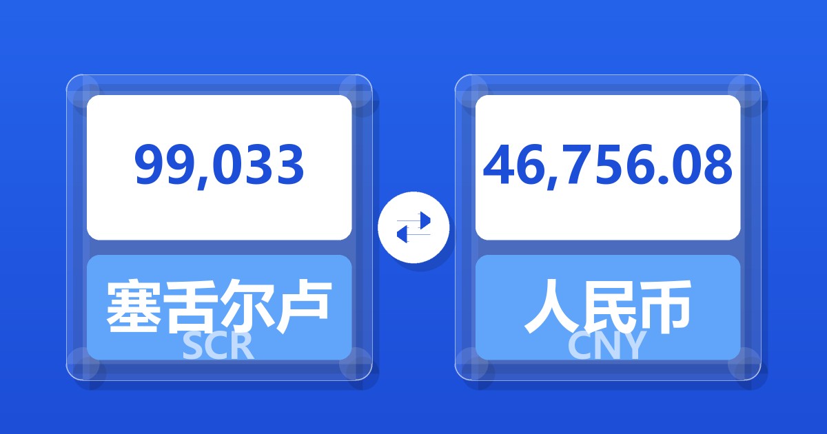 99,033塞舌尔卢比兑人民币