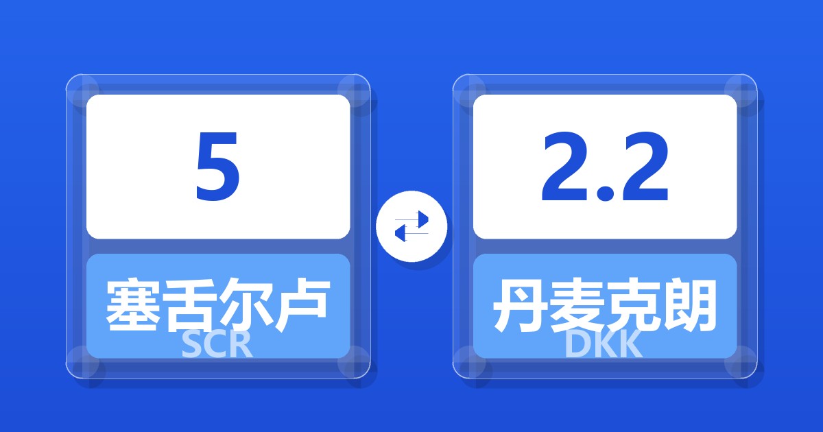 5塞舌尔卢比兑丹麦克朗