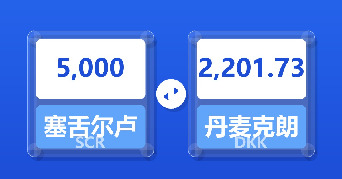 5,000塞舌尔卢比兑丹麦克朗