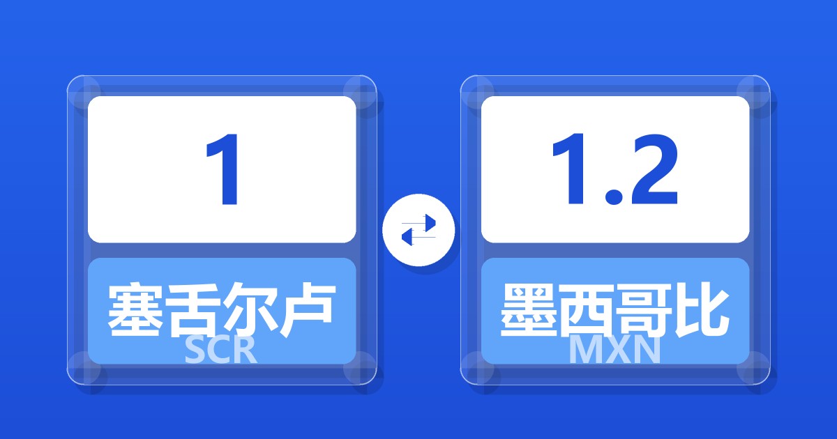 1塞舌尔卢比兑墨西哥比索