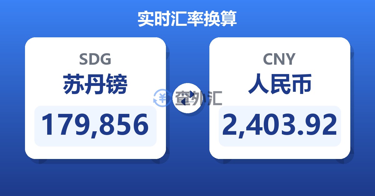 179,856苏丹镑兑人民币