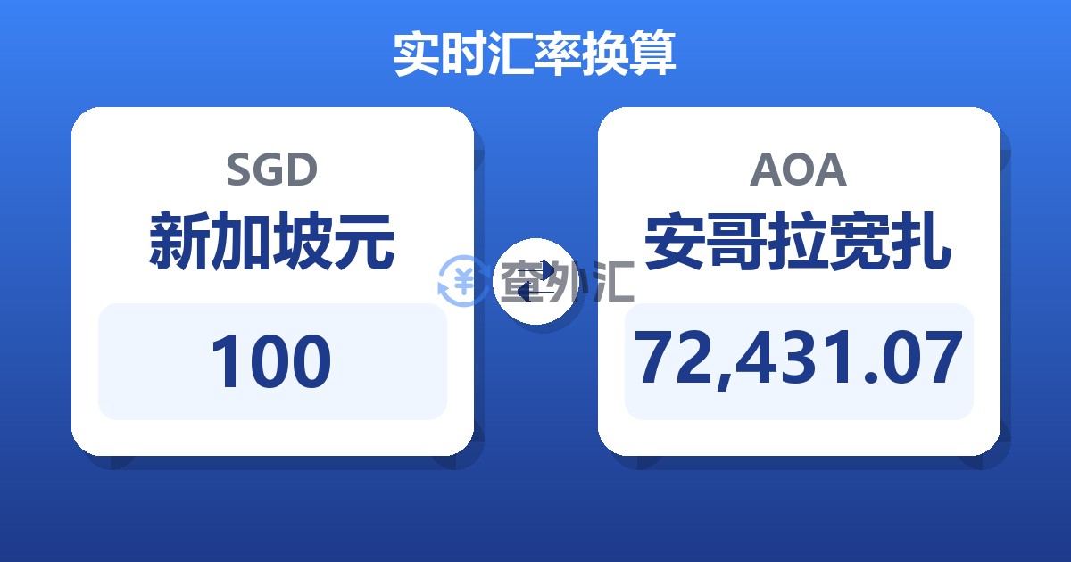 100新加坡元兑安哥拉宽扎