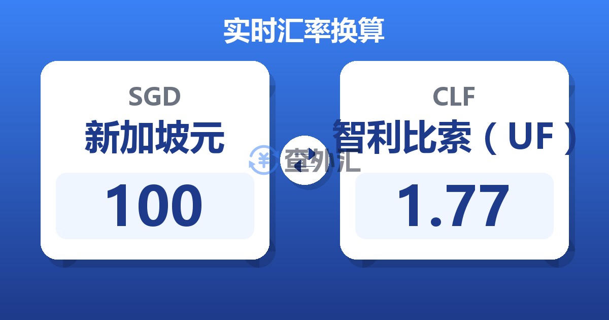 100新加坡元兑智利比索（UF）