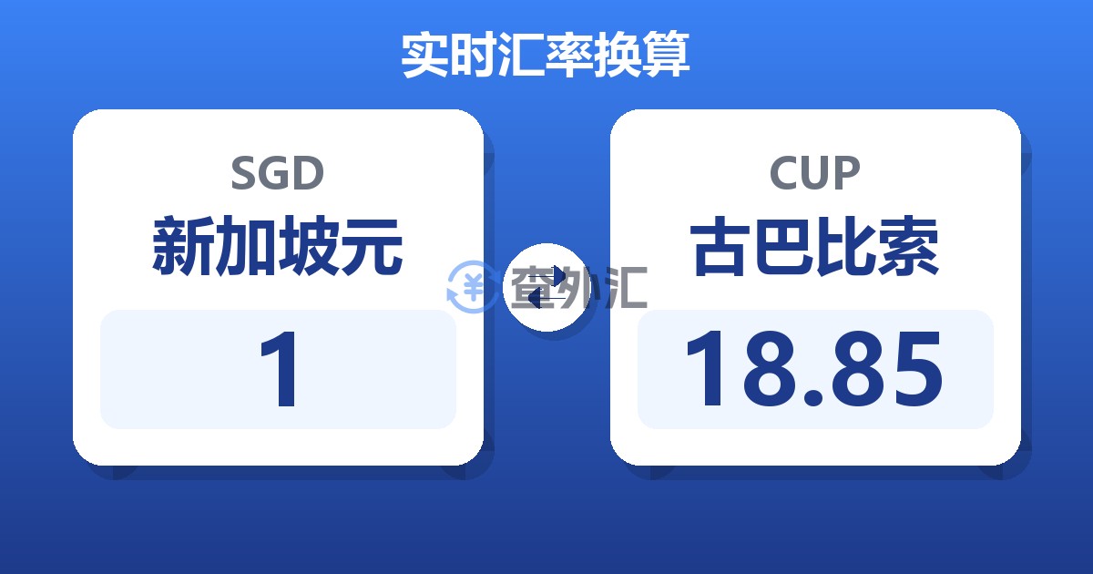 1新加坡元兑古巴比索