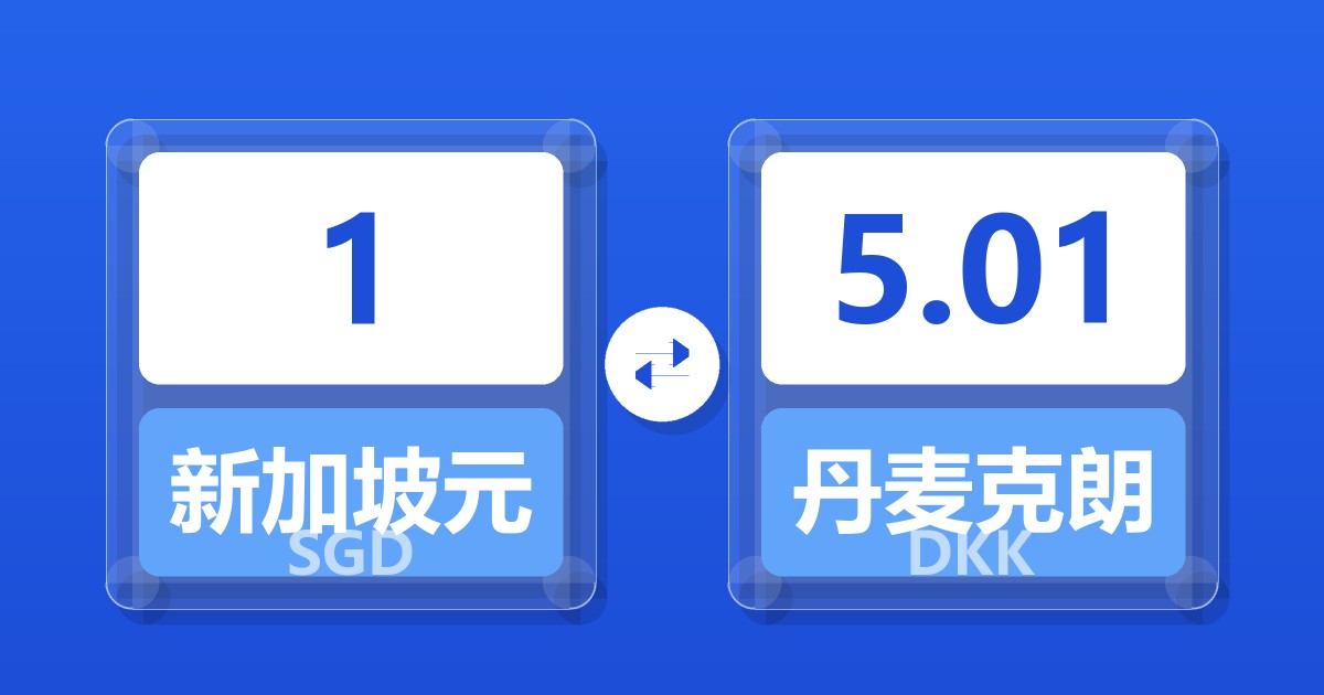 1新加坡元兑丹麦克朗