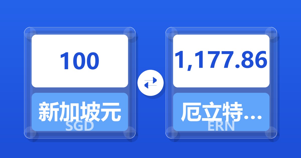 100新加坡元兑厄立特里亚纳克法