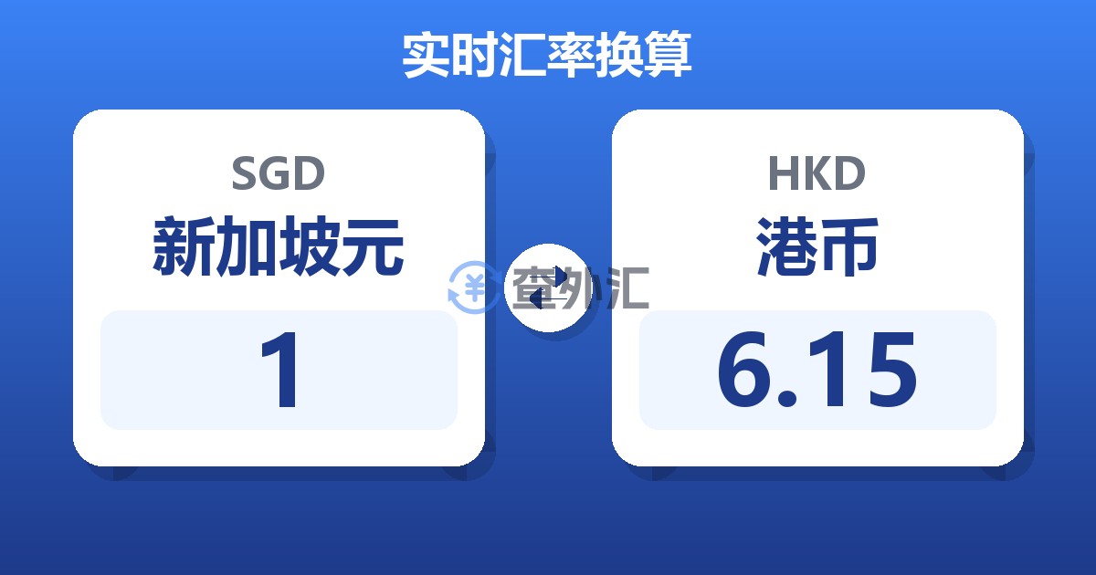 1新加坡元兑港币