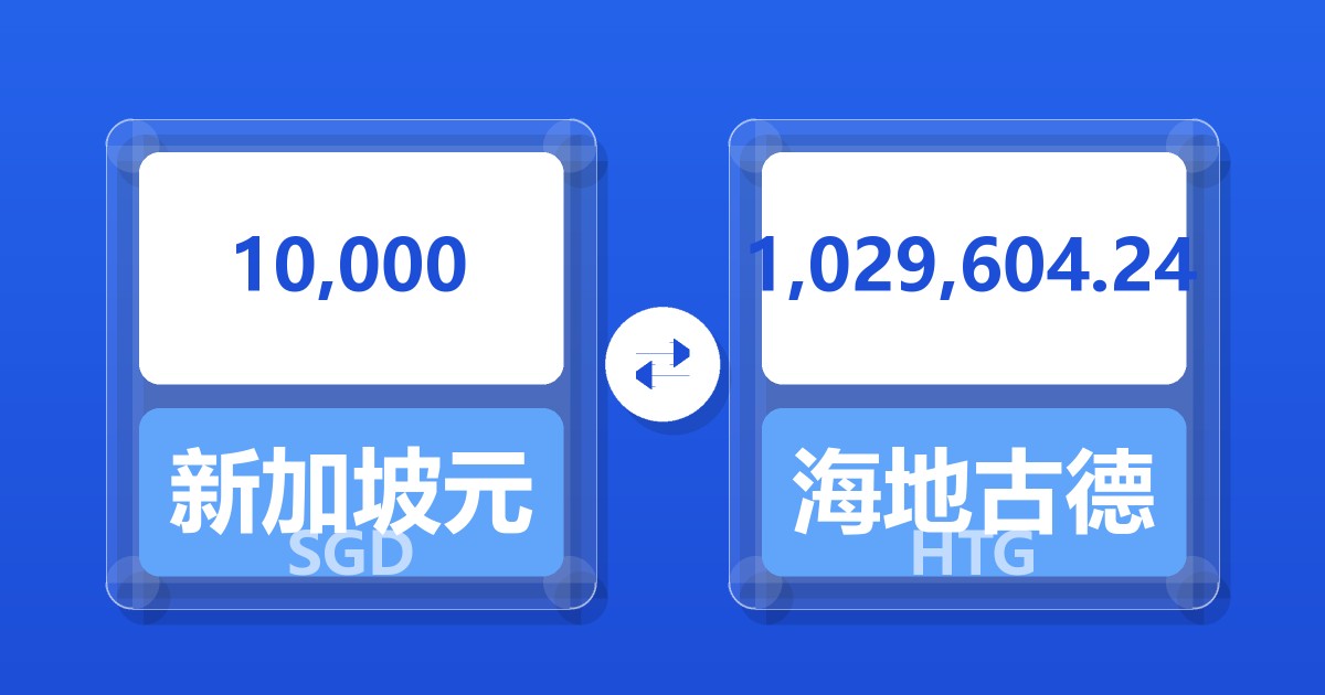 10,000新加坡元兑海地古德