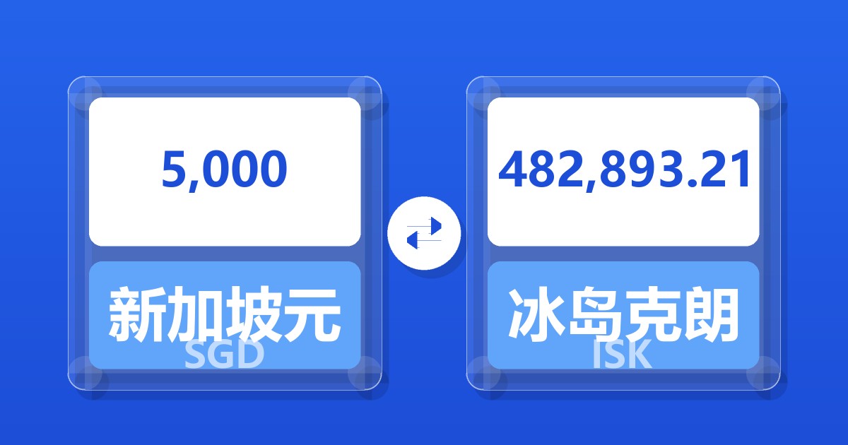 5,000新加坡元兑冰岛克朗